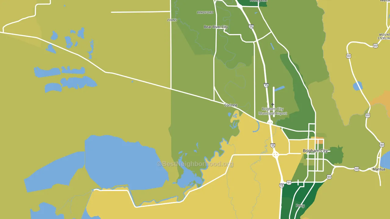 84307, UT block-group voter-turnout map