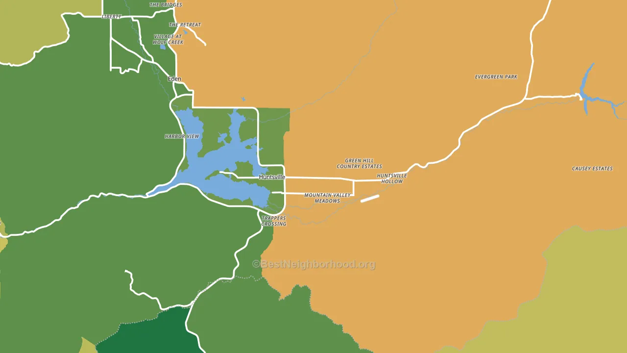 84317, UT block-group voter-turnout map