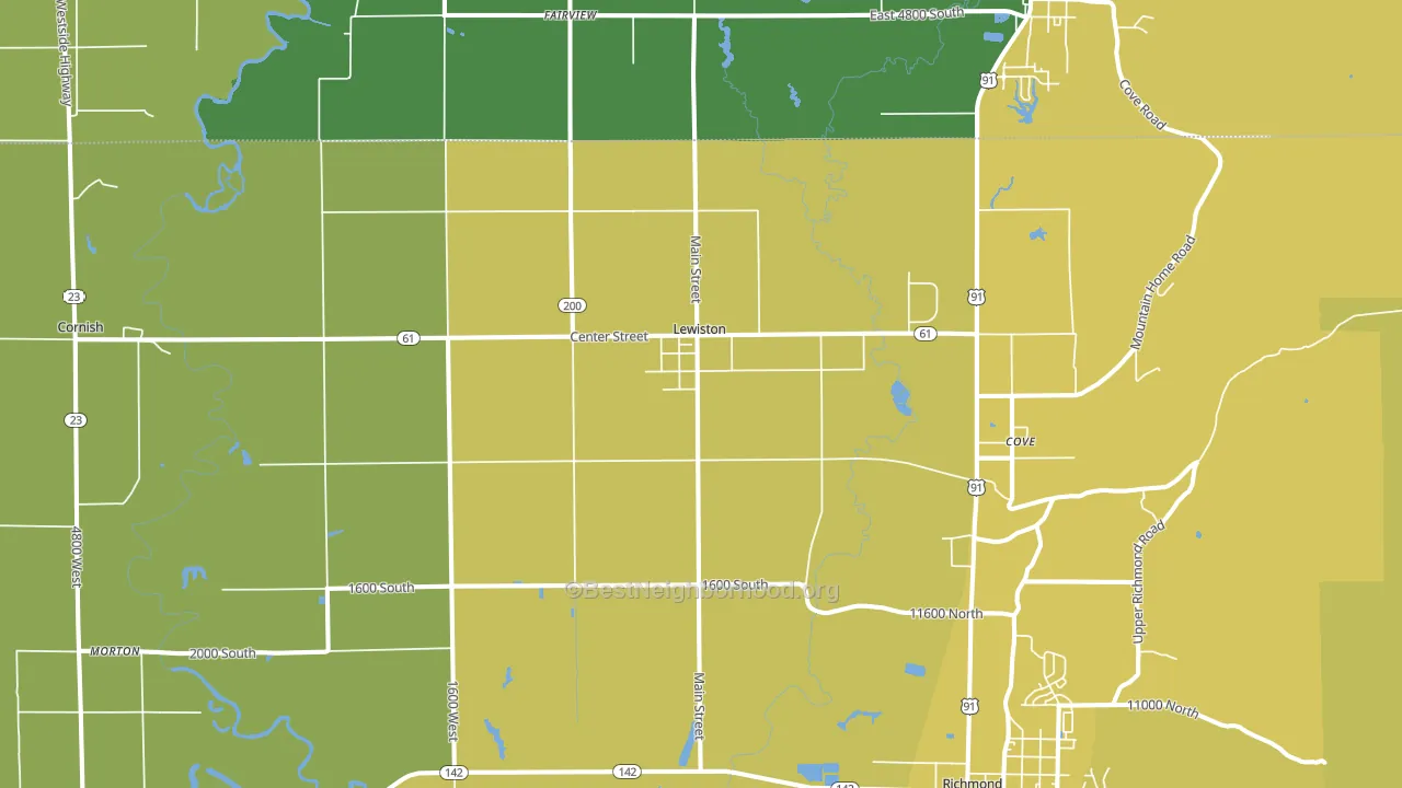84320, UT block-group voter-turnout map