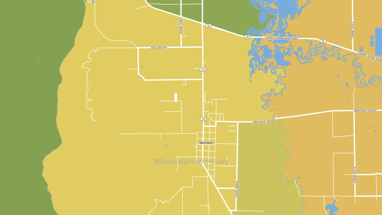84325, UT block-group voter-turnout map