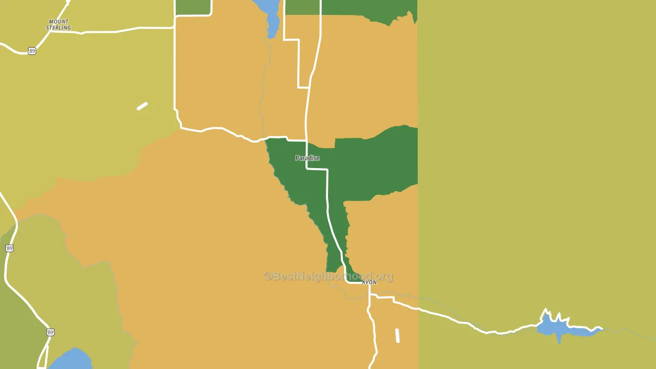 84328, UT block-group voter-turnout map