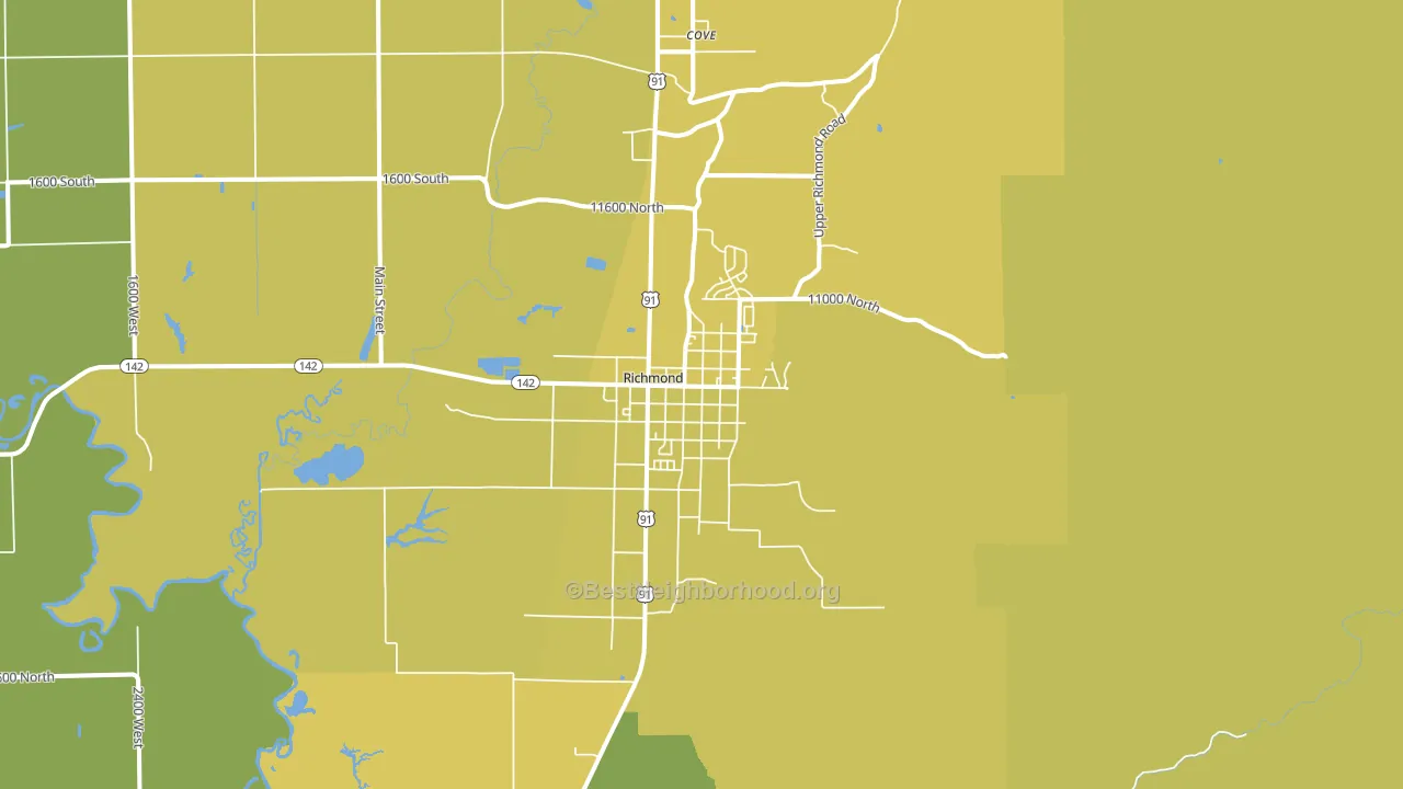 84333, UT block-group voter-turnout map