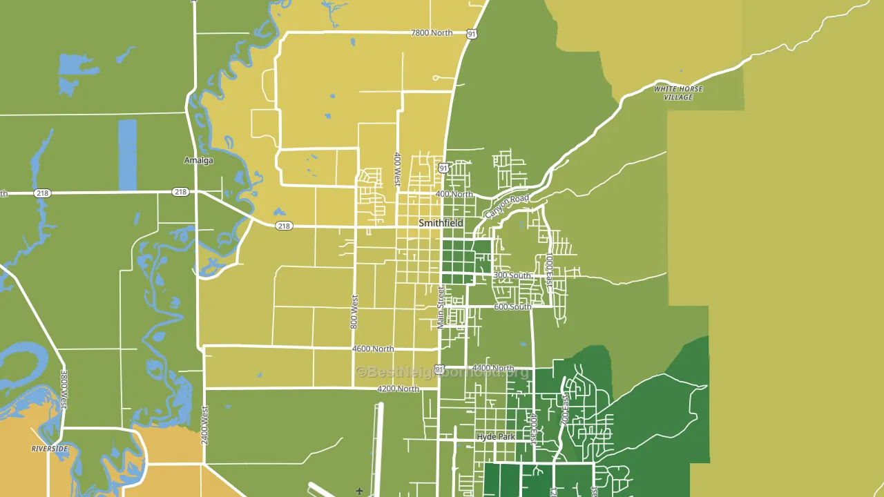 84335, UT block-group voter-turnout map