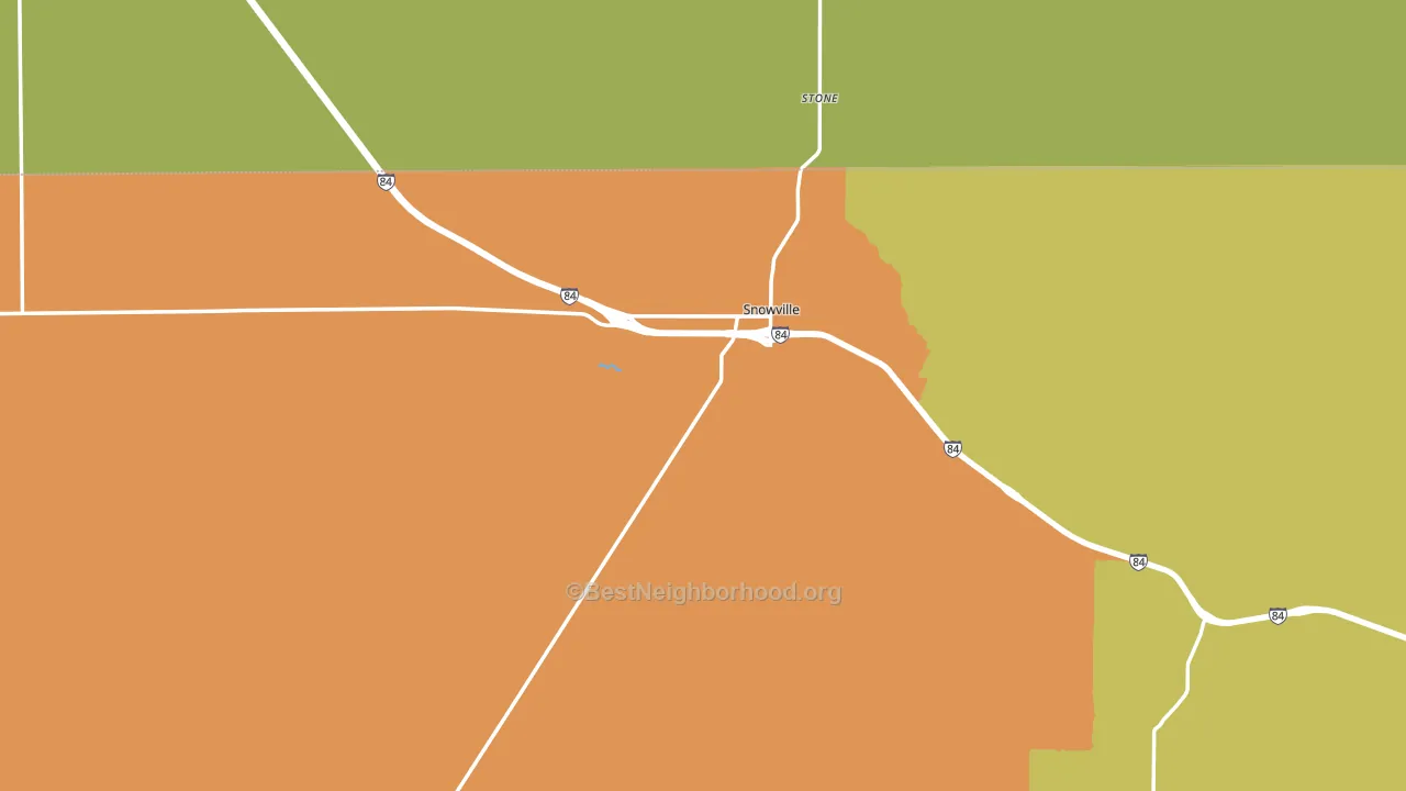84336, UT block-group voter-turnout map