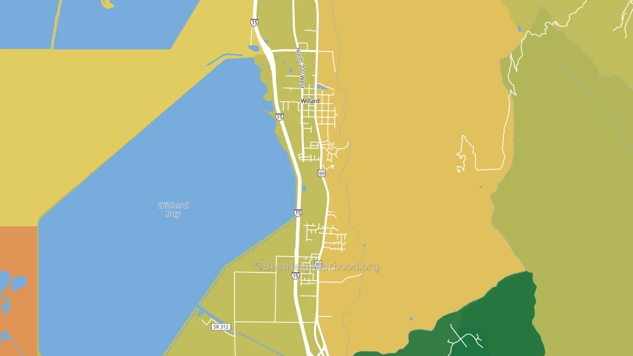 84340, UT block-group voter-turnout map