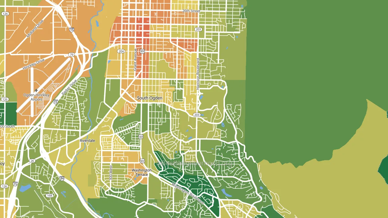 84403, UT block-group voter-turnout map