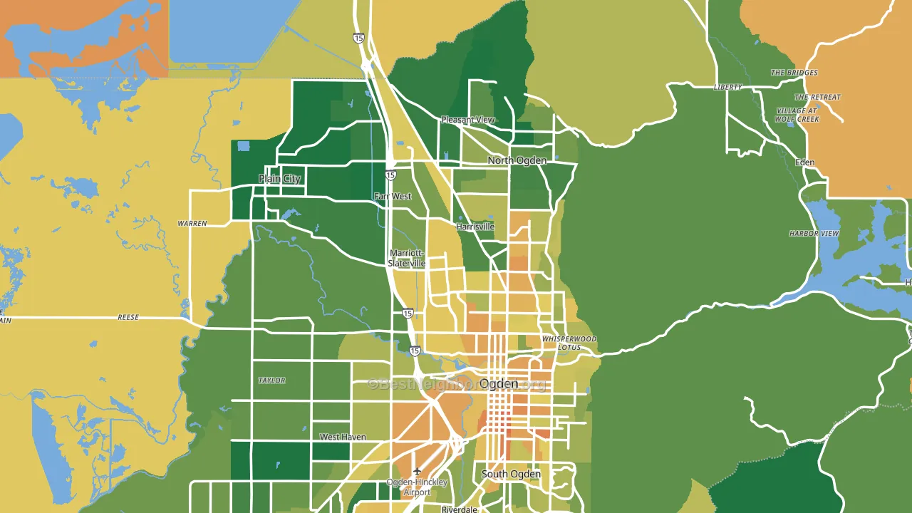 84404, UT block-group voter-turnout map