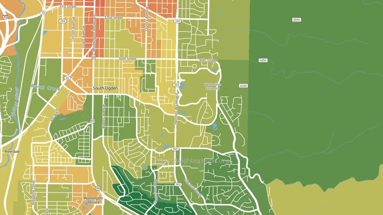 84408, UT block-group voter-turnout map