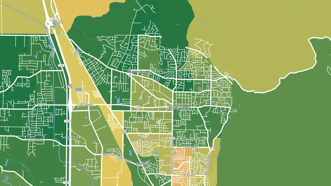 84414, UT block-group voter-turnout map