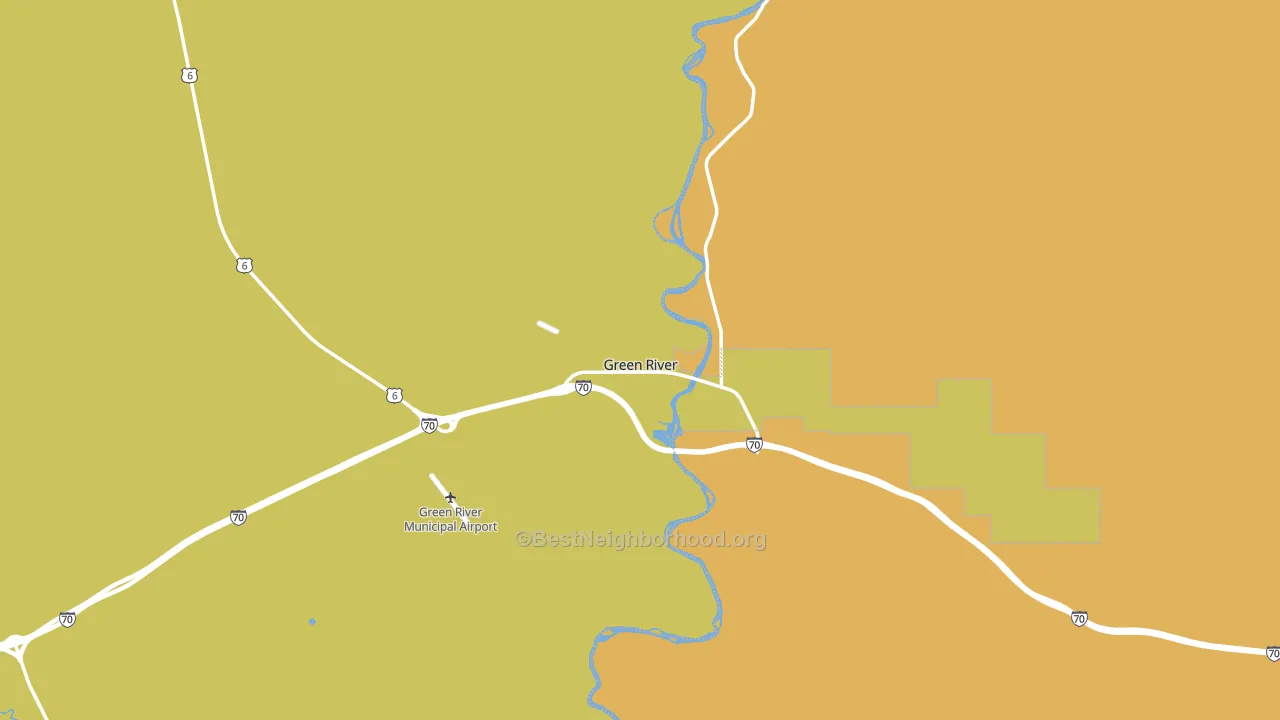 84525, UT block-group voter-turnout map