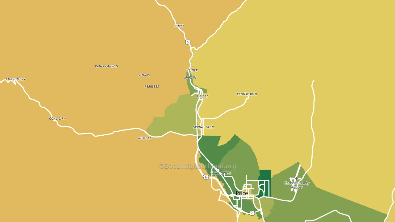 84526, UT block-group voter-turnout map
