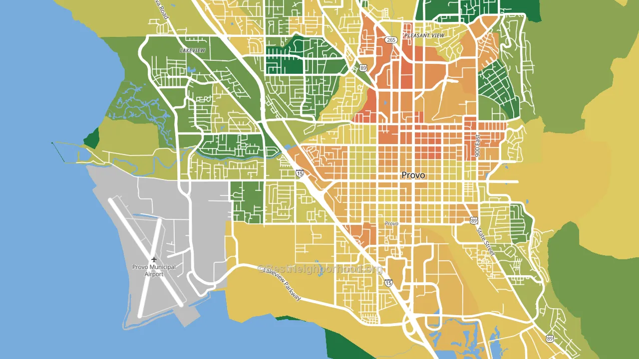 84601, UT block-group voter-turnout map
