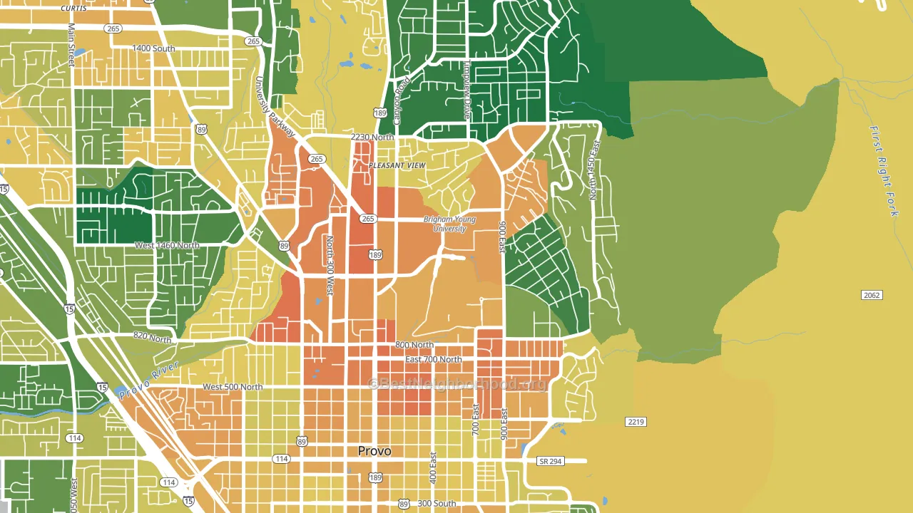 84602, UT block-group voter-turnout map