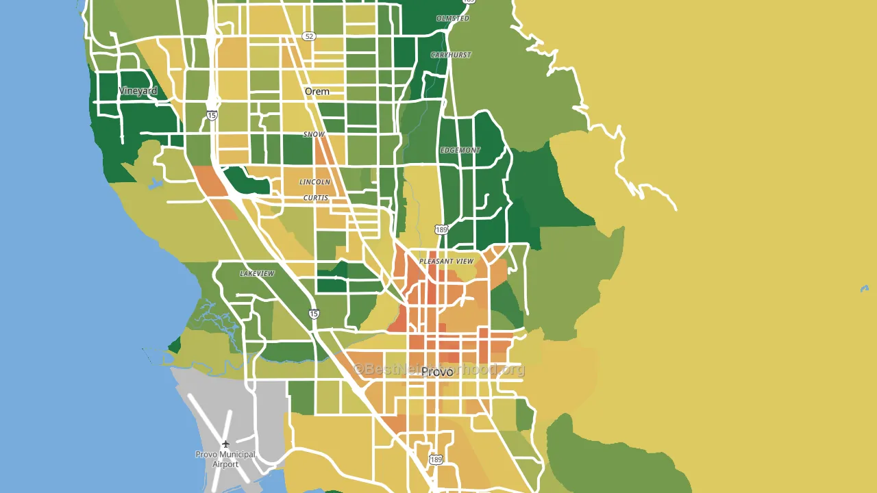 84604, UT block-group voter-turnout map