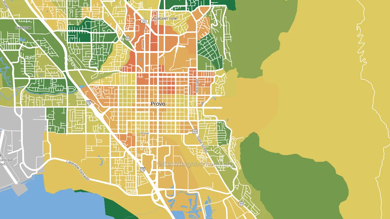 84606, UT block-group voter-turnout map