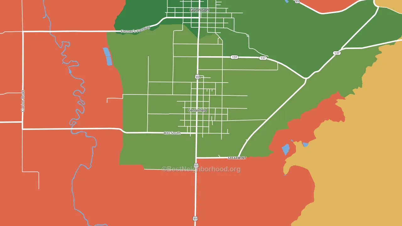 84622, UT block-group voter-turnout map
