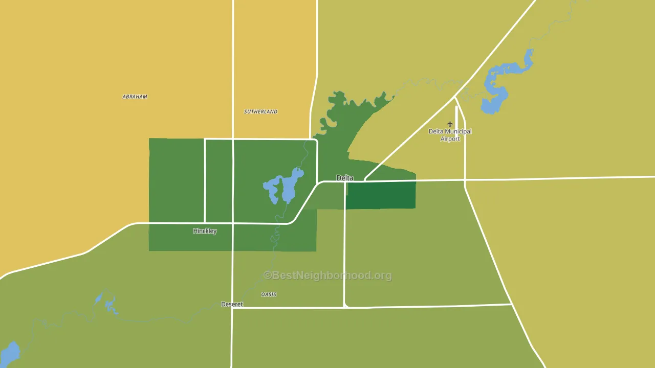 84624, UT block-group voter-turnout map