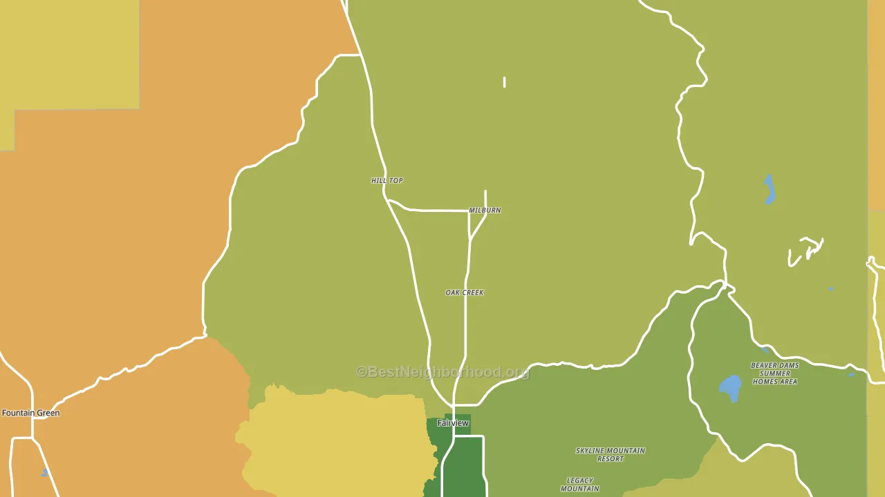 84629, UT block-group voter-turnout map