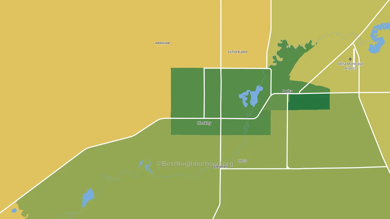 84635, UT block-group voter-turnout map
