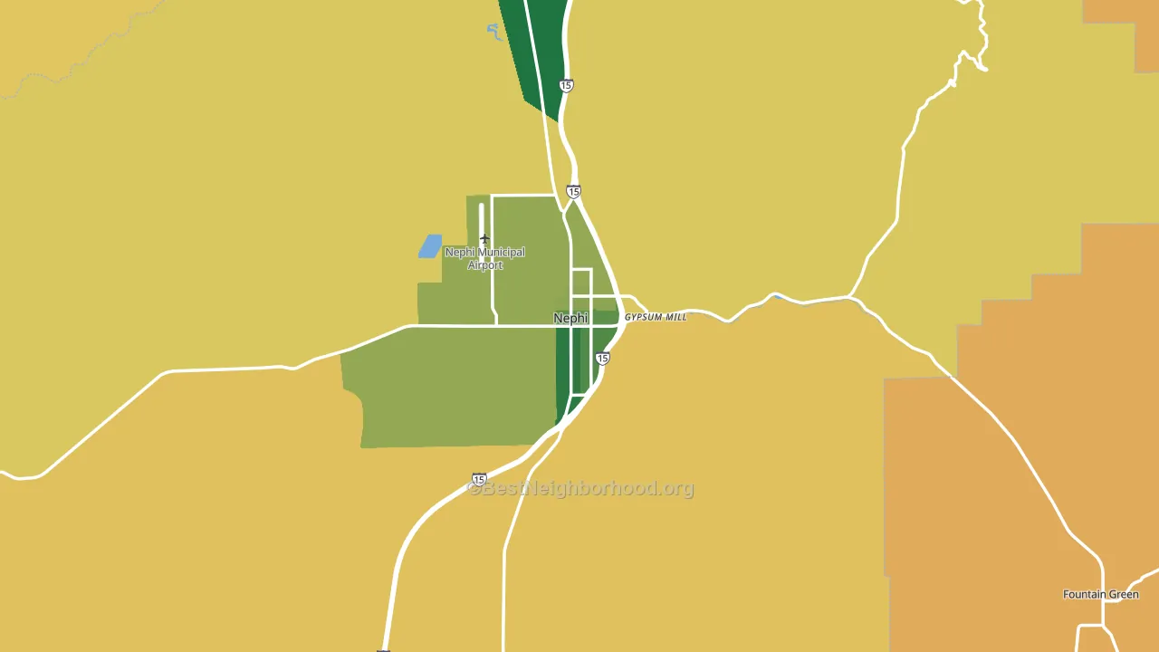 84648, UT block-group voter-turnout map