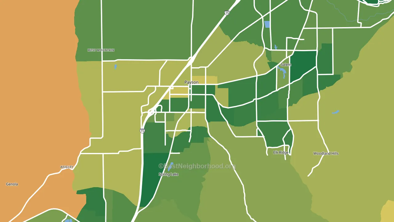 84651, UT block-group voter-turnout map