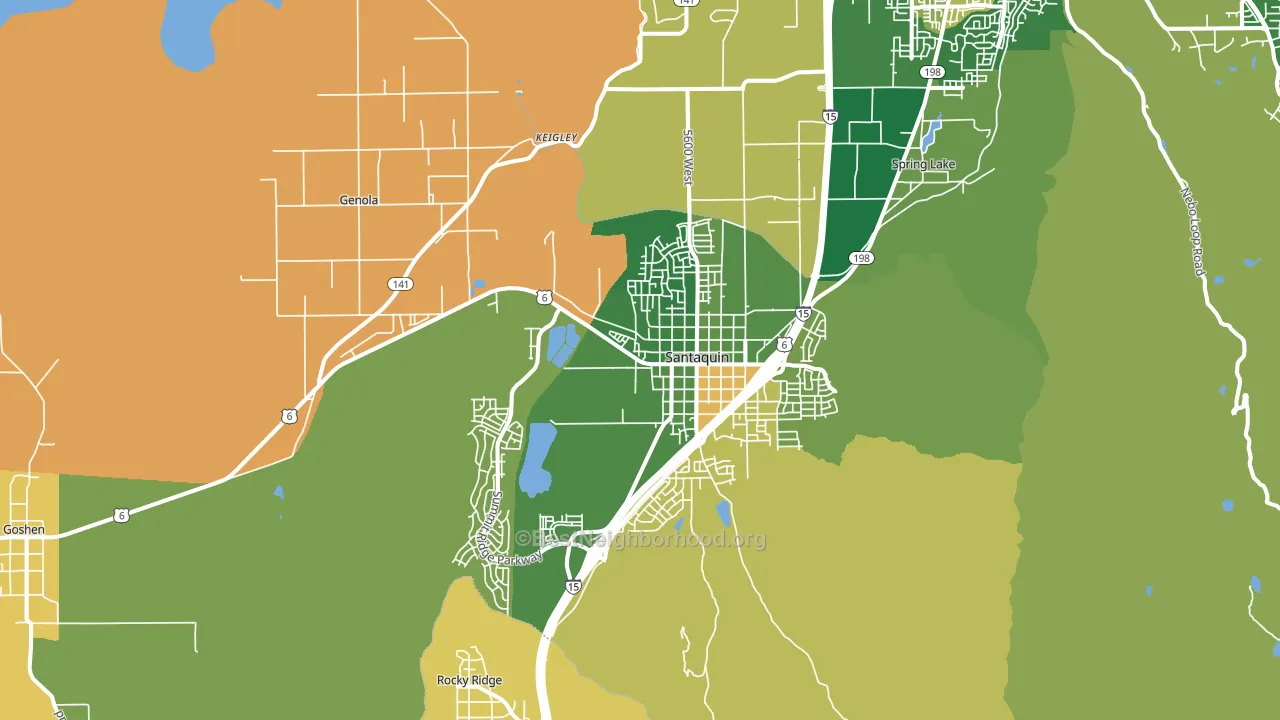 84655, UT block-group voter-turnout map