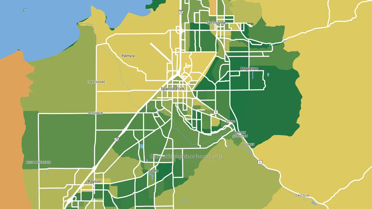 84660, UT block-group voter-turnout map