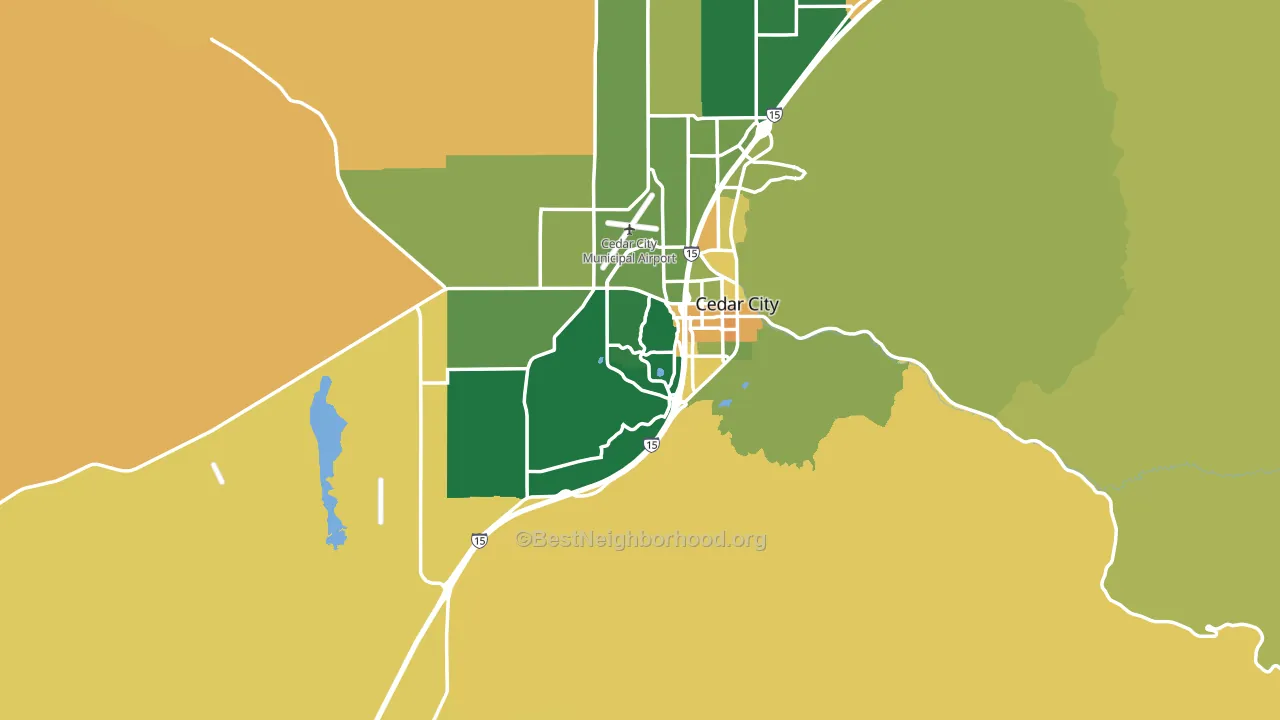 84720, UT block-group voter-turnout map