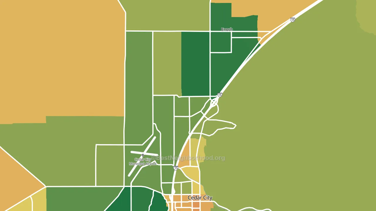84721, UT block-group voter-turnout map