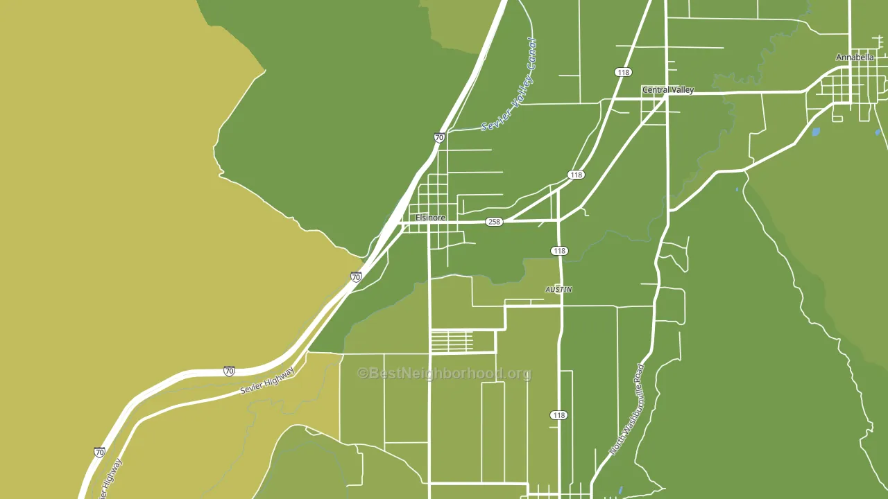 84724, UT block-group voter-turnout map