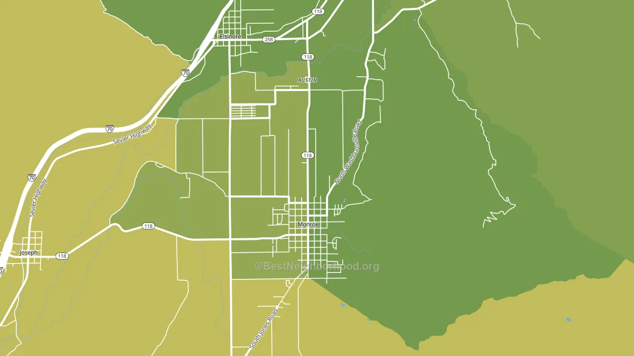84754, UT block-group voter-turnout map