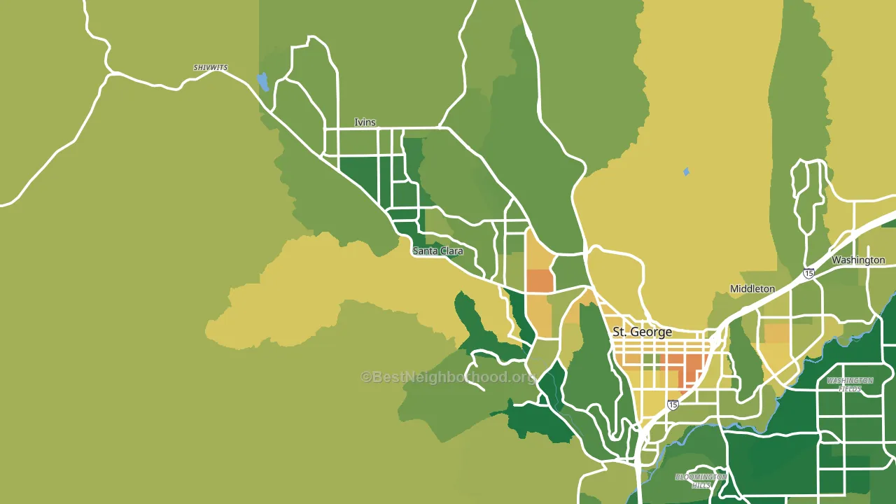 84765, UT block-group voter-turnout map