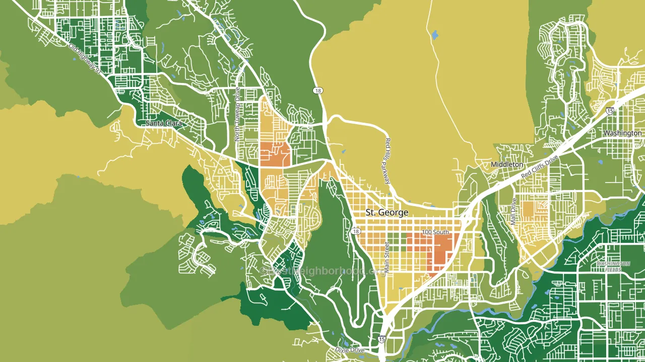 84770, UT block-group voter-turnout map