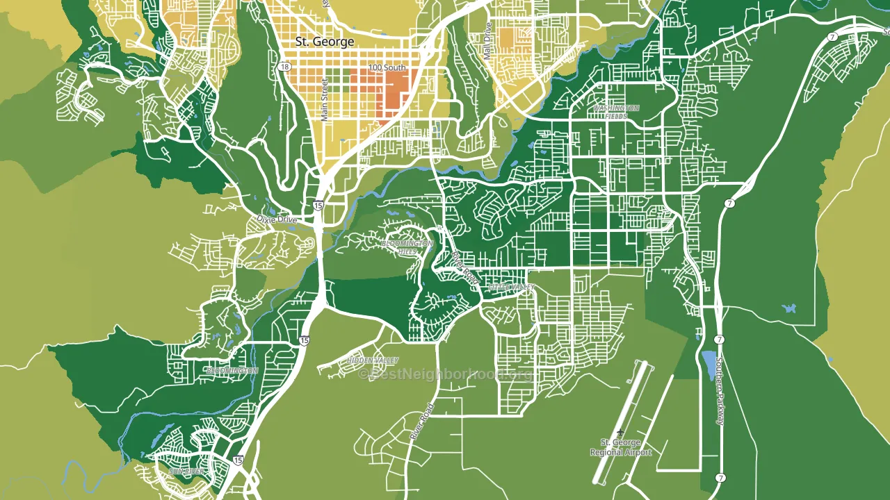 84790, UT block-group voter-turnout map
