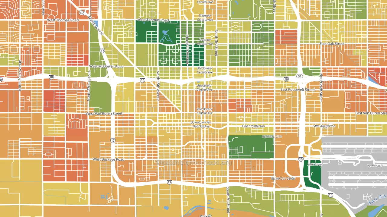 85003, AZ block-group voter-turnout map