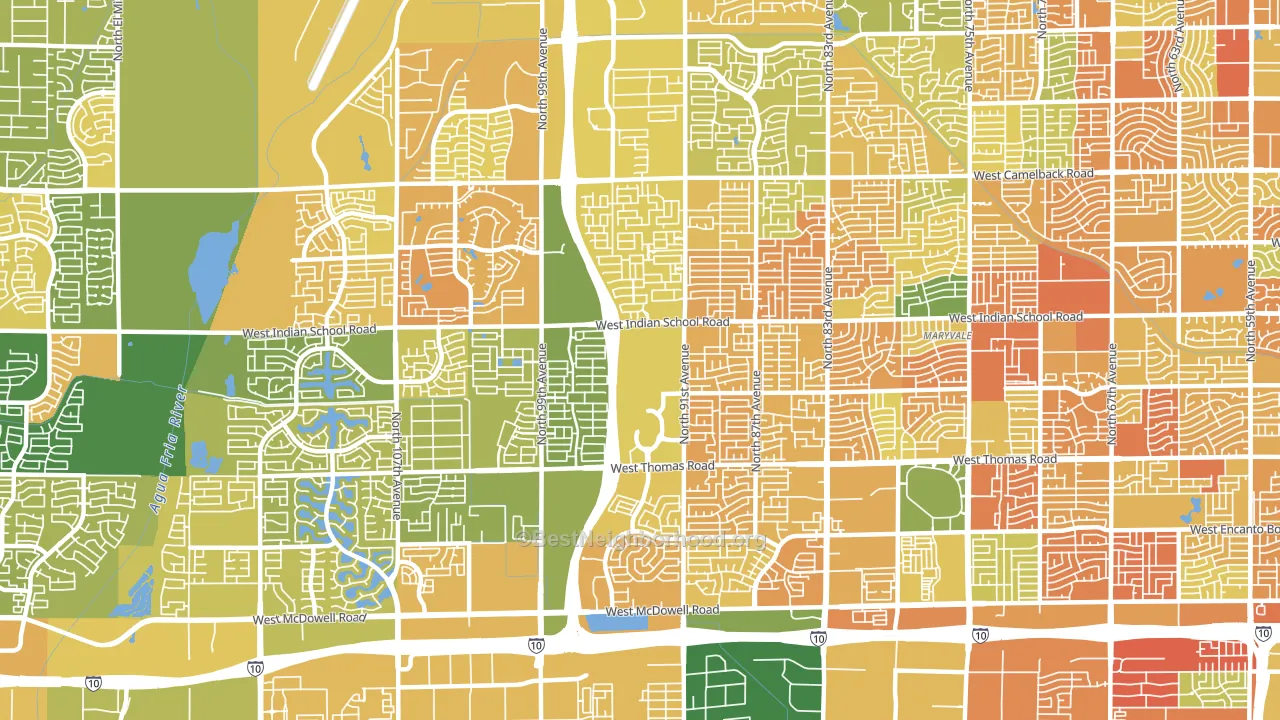 85037, AZ block-group voter-turnout map