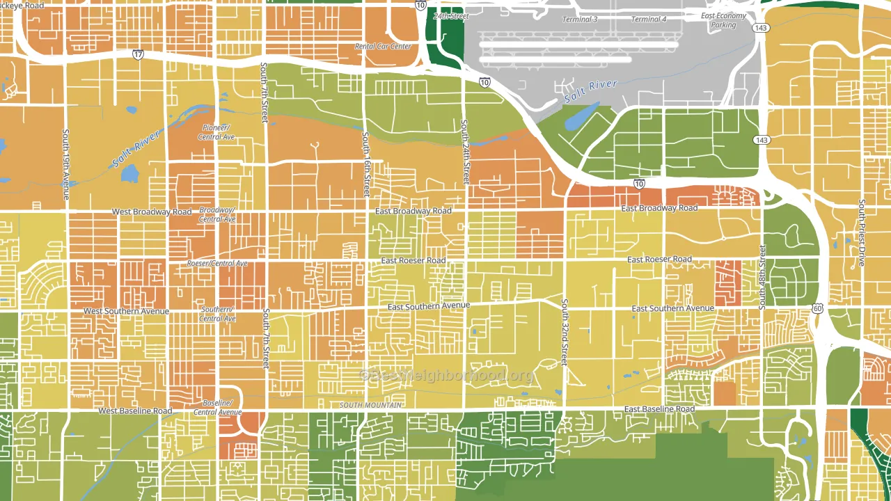 85040, AZ block-group voter-turnout map