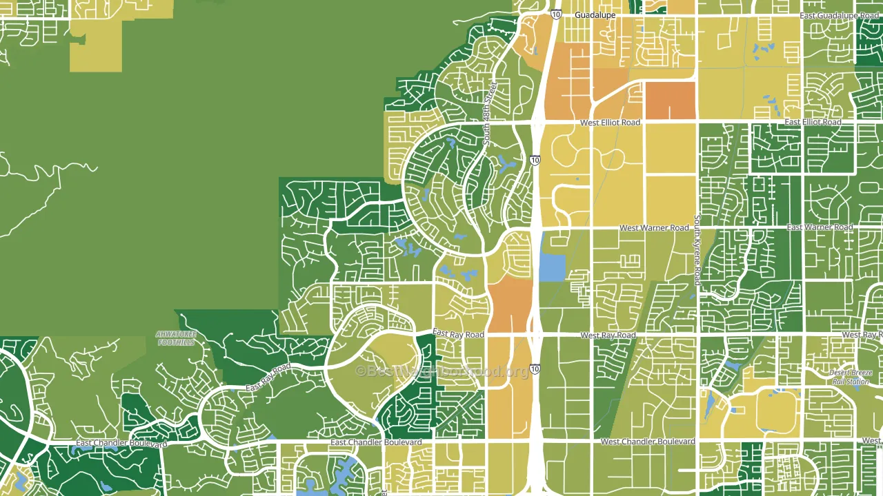 85044, AZ block-group voter-turnout map