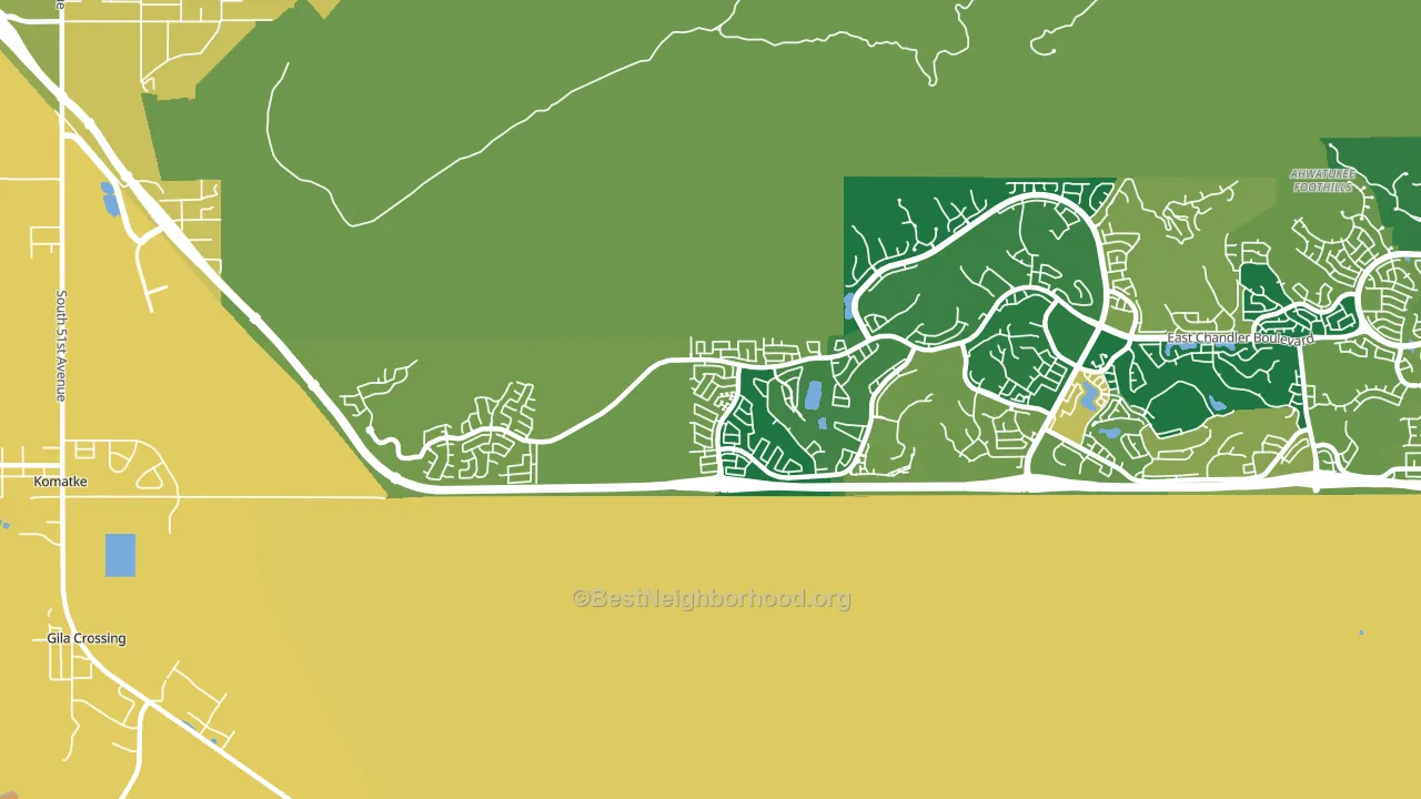 85045, AZ block-group voter-turnout map