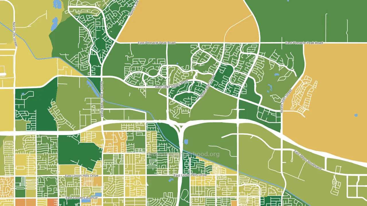 85050, AZ block-group voter-turnout map