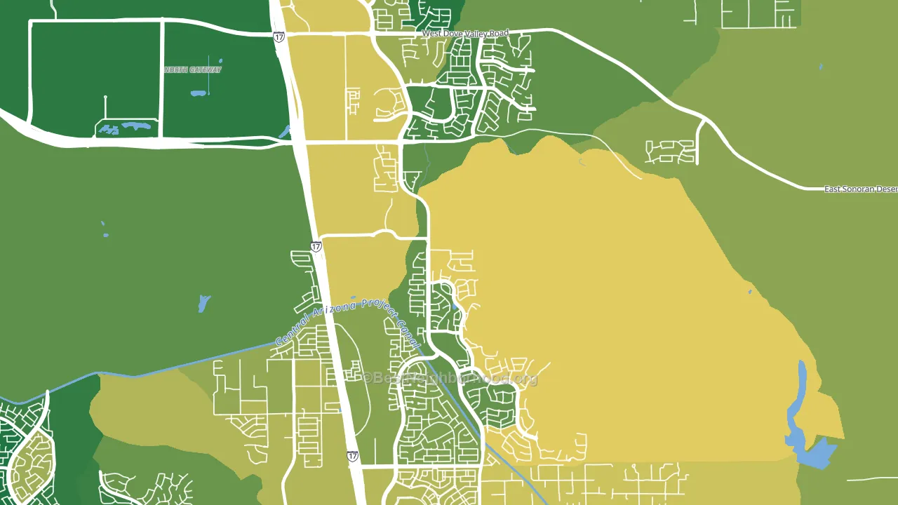 85085, AZ block-group voter-turnout map
