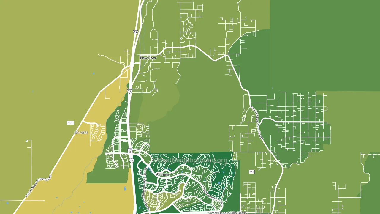 85087, AZ block-group voter-turnout map