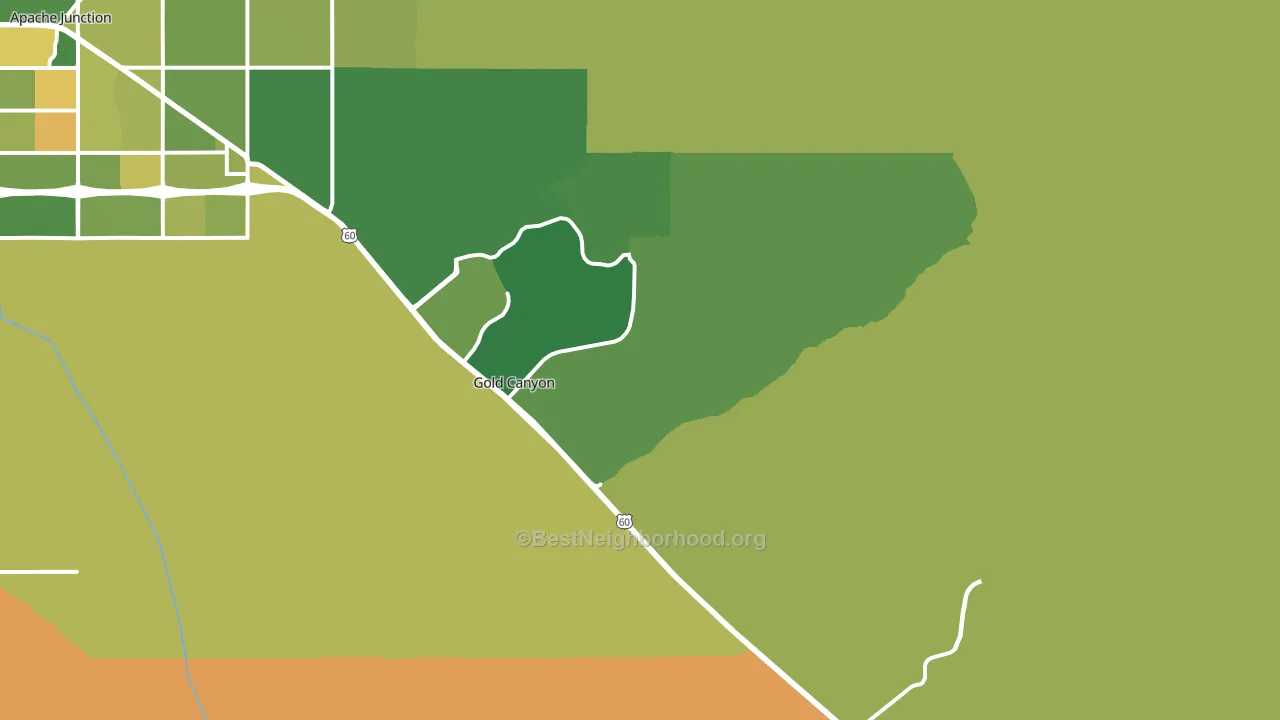 85118, AZ block-group voter-turnout map