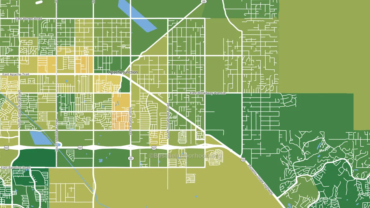 85119, AZ block-group voter-turnout map