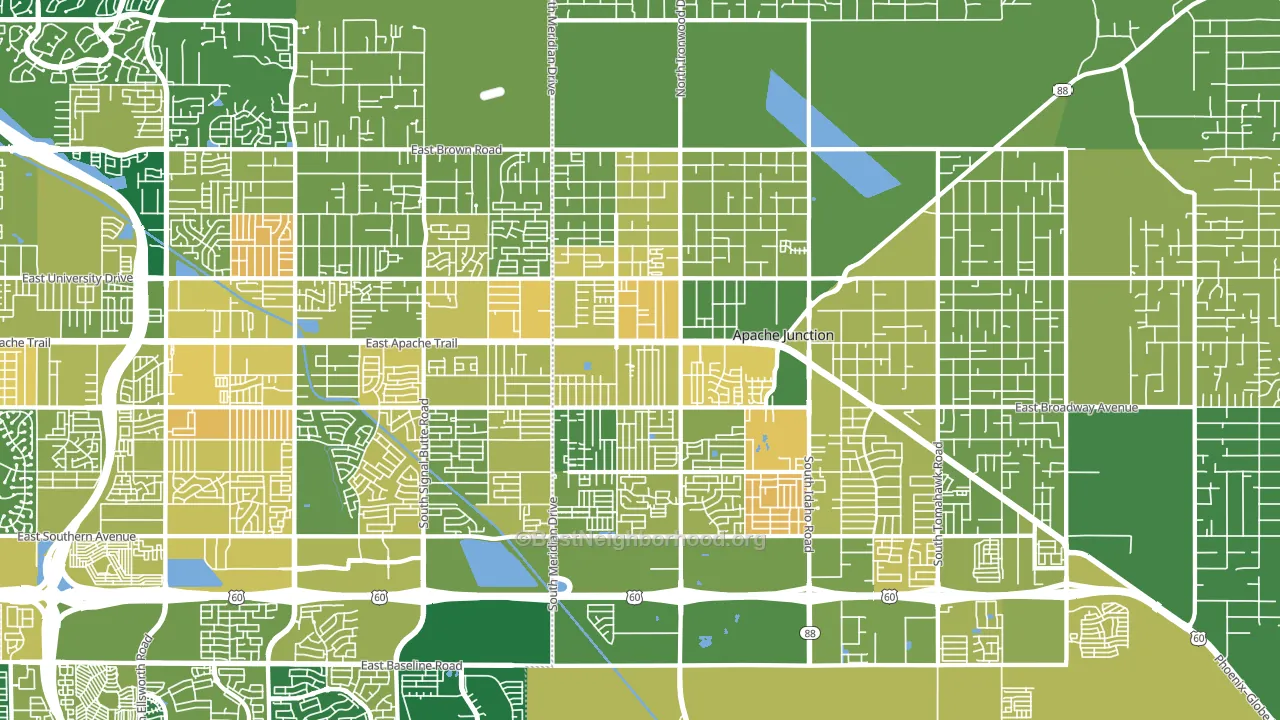 85120, AZ block-group voter-turnout map