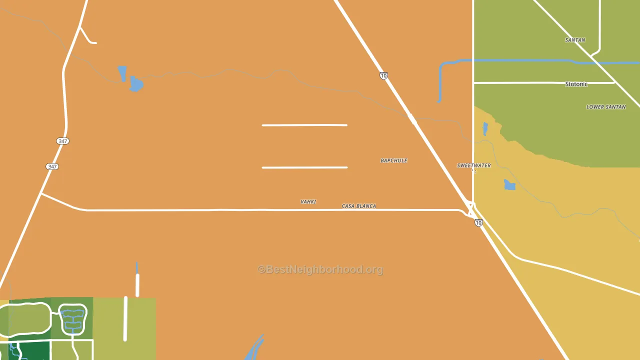 85121, AZ block-group voter-turnout map