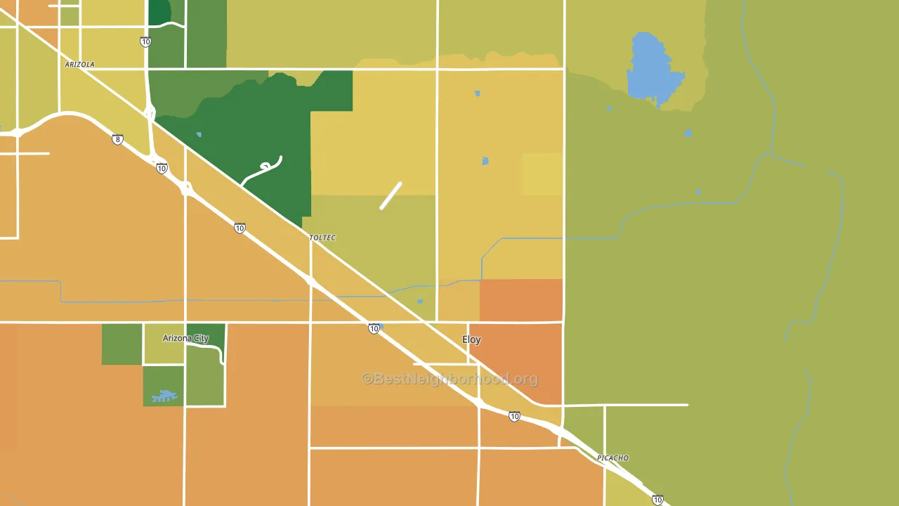 85131, AZ block-group voter-turnout map