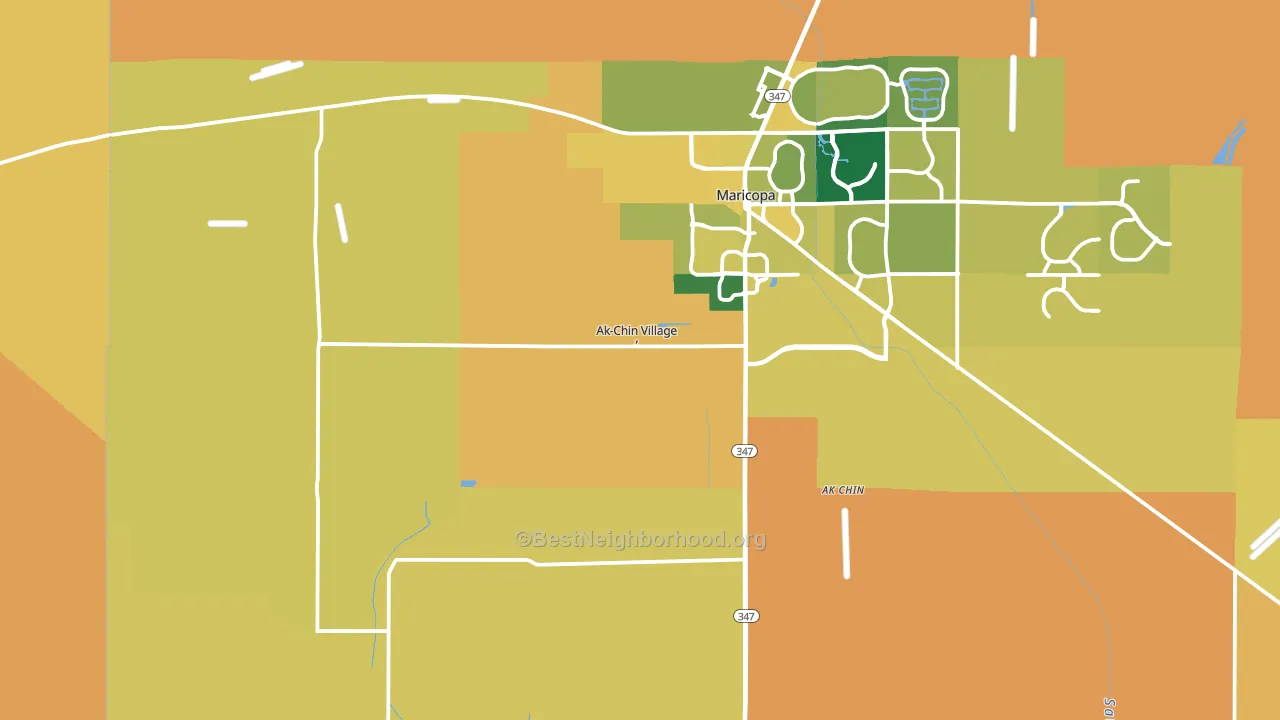 85139, AZ block-group voter-turnout map
