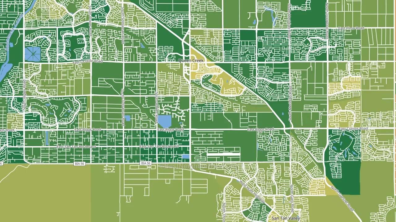 85142, AZ block-group voter-turnout map