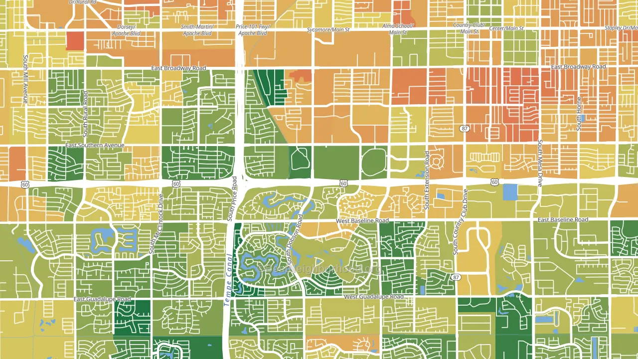 85202, AZ block-group voter-turnout map